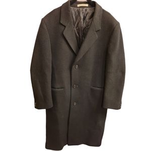 Saks Fifth Avenue Pure Wool Black Coat sz M (est)